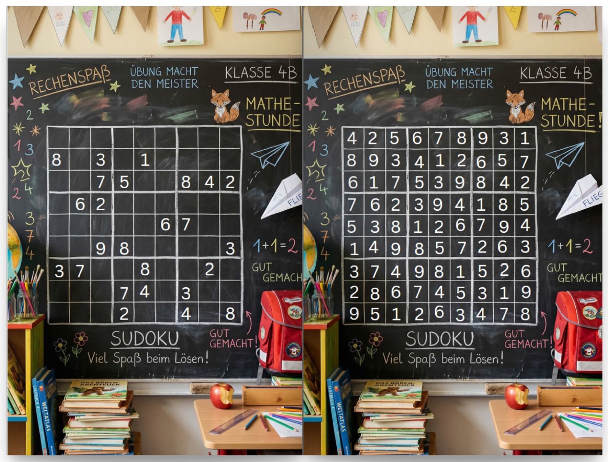 Blog 13 Sudoku direkt im Bild integriert